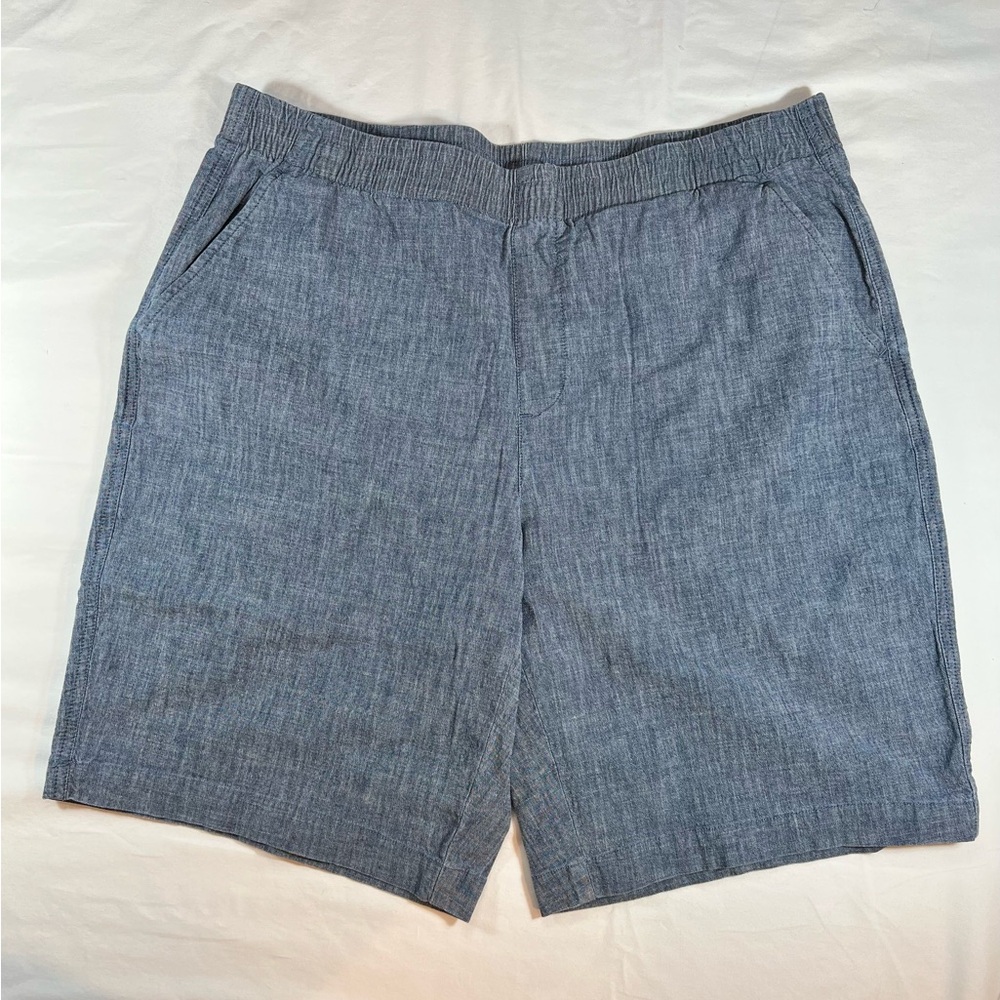 Lands' End Women’s Blue Flat Front Shorts